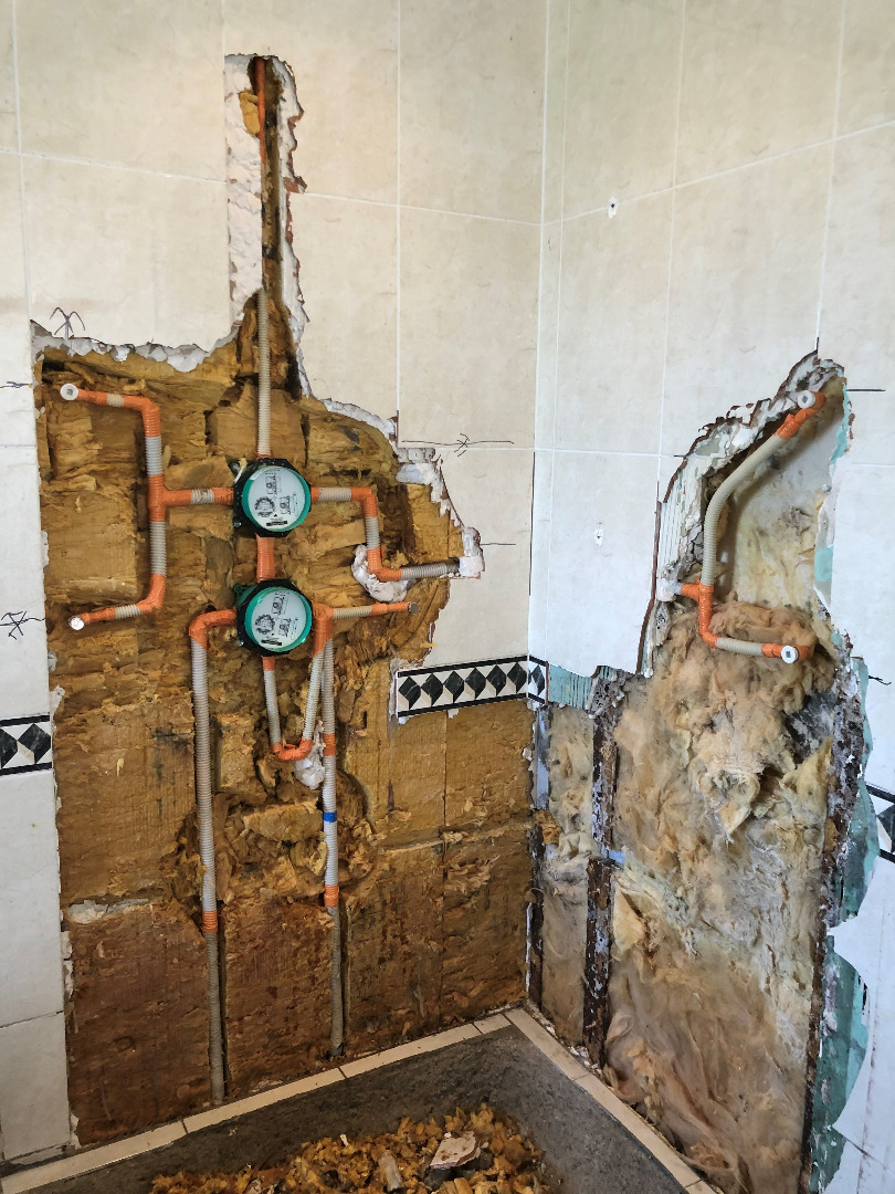 Rénovation de salle de bain et installation de douche multijets Hansgrohe