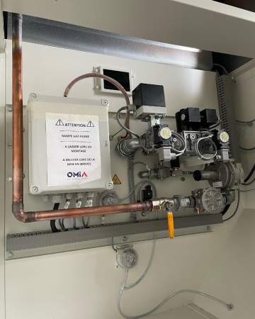 Alimentation en gaz d'une cabine de peinture industrielle près de Toulouse Alimentation en gaz d'une cabine de peinture industrielle près de Toulouse