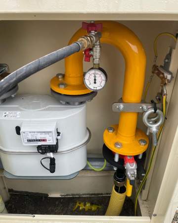 Alimentation en gaz d'une cabine de peinture industrielle près de Toulouse Alimentation en gaz d'une cabine de peinture industrielle près de Toulouse